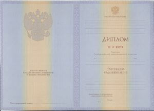 Диплом о высшем образовании 2001-2009 года